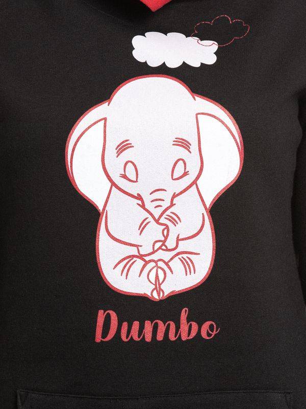 Nastrovje Potsdam Dumbo Sleepy Damen Kapuzensweatshirt schwarz/rot Sonderangebote