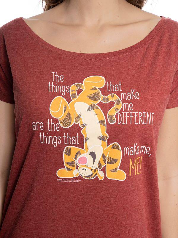 Nastrovje Potsdam Winnie the Pooh Different Damen Loose-Shirt rot meliert Exklusivangebot