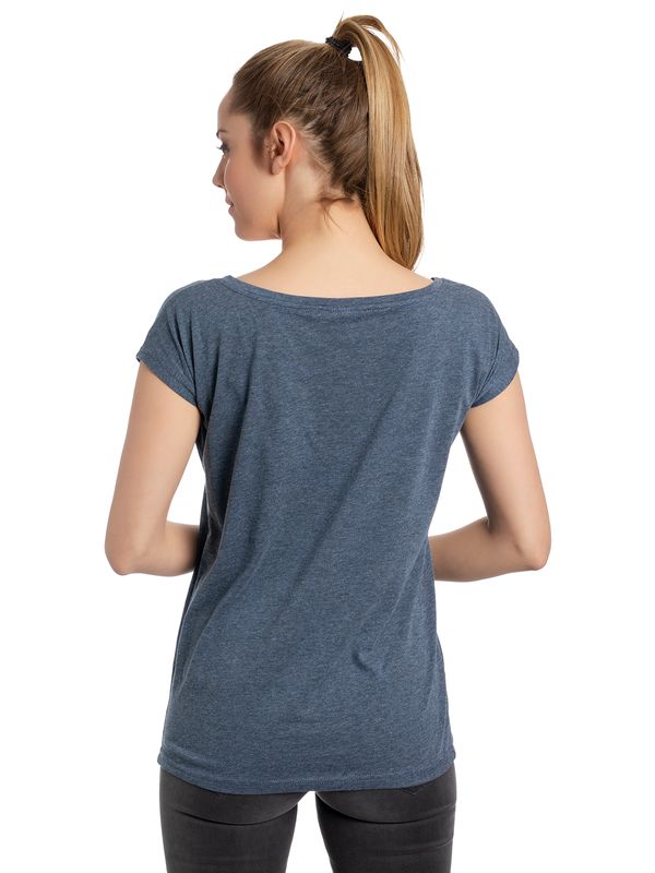 Nastrovje Potsdam Dragons, Drachenzähmen leicht gemacht Myself Damen Loose-Shirt blau meliert Weihnachtsangebot