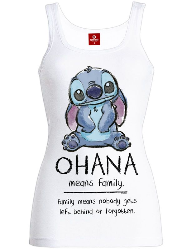 Nastrovje Potsdam Lilo & Stitch Ohana Means Friend Damen Tanktop weiss Exklusive Angebote