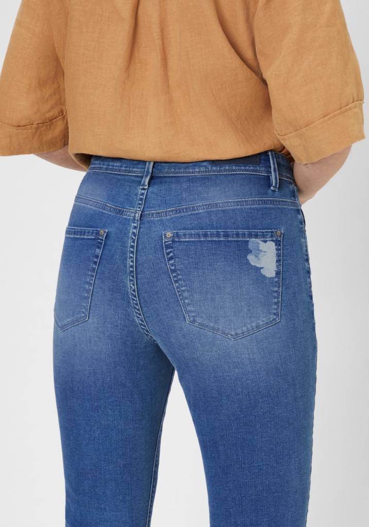 Paddocks PIA LIGHT DENIM schmale Passform - mid blue with using and Laser Top Angebot