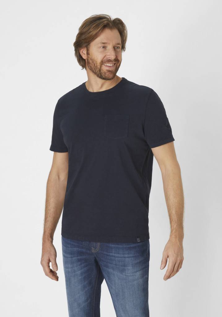 Paddocks Short sleeve roundneck shirt normale Passform - dark navy Versandkostenfrei