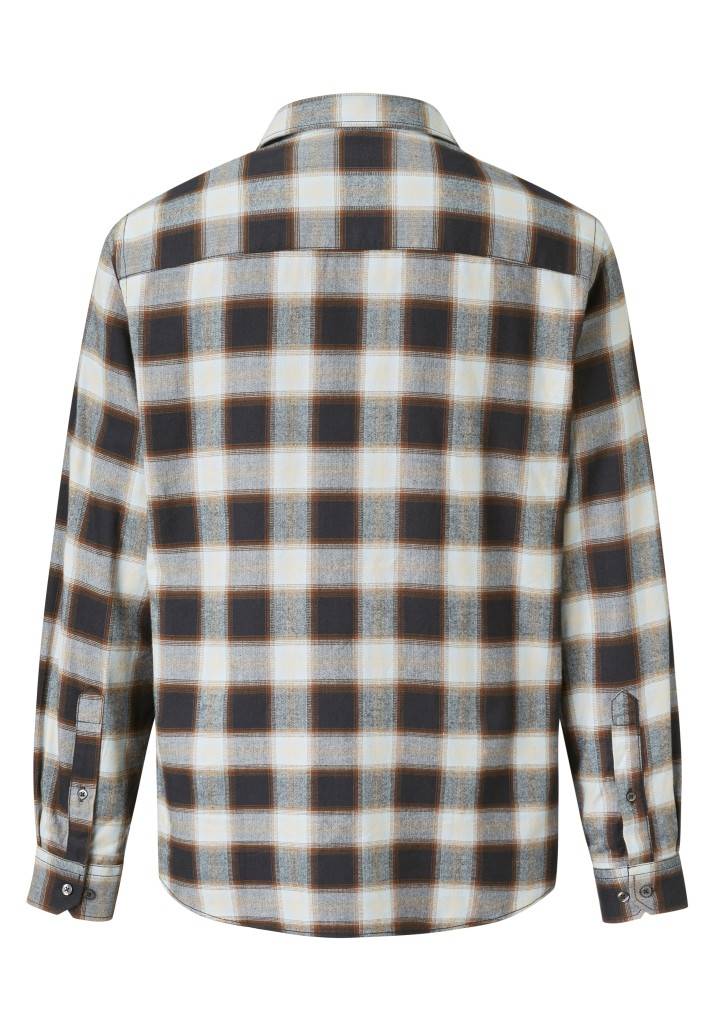 Paddocks Long sleeve herringbone check shirt with pocket normale Passform - night blue Begrenztes Angebot
