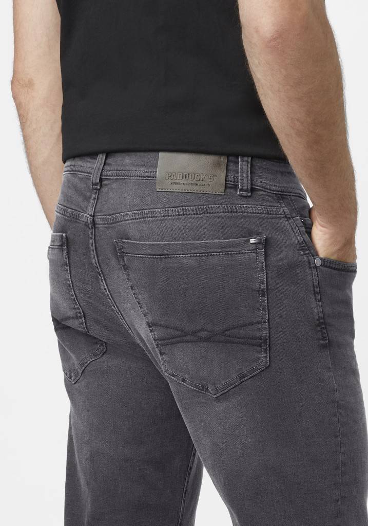 Paddocks DEAN schmale Passform - black used moustache Limitierter Zeitrabatt