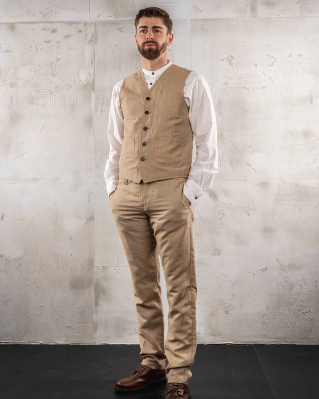 Pike Brothers 1947 Harvester Trousers Chicago sand Flash Sale