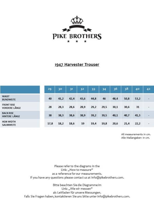 Pike Brothers 1947 Harvester Trousers Chicago sand Flash Sale
