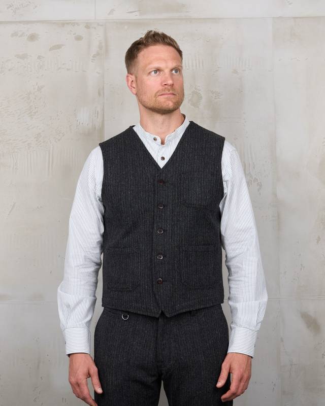 Pike Brothers 1937 Roamer Vest Glasgow Grey Große Rabatte