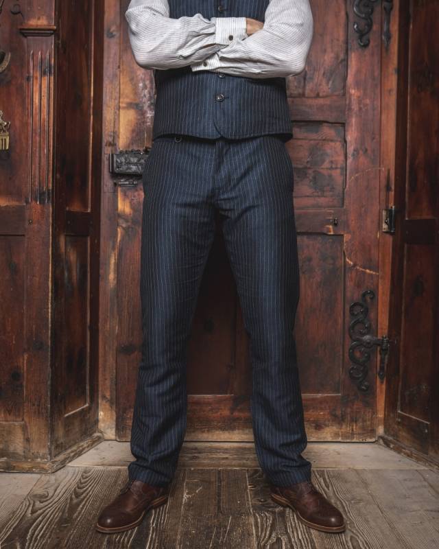 Pike Brothers 1923 Buccanoy Pant Chicago blue Saisonale Angebote