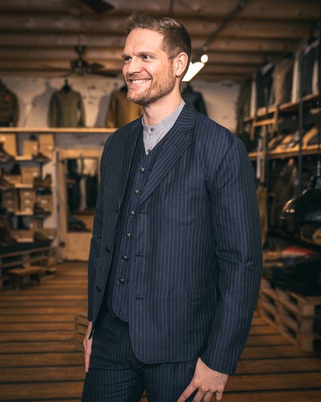 Pike Brothers 1927 Harvester Jacket Chicago blue Räumungsverkauf