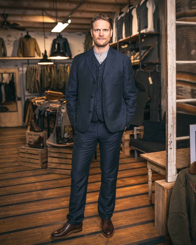 Pike Brothers 1927 Harvester Jacket Chicago blue Räumungsverkauf