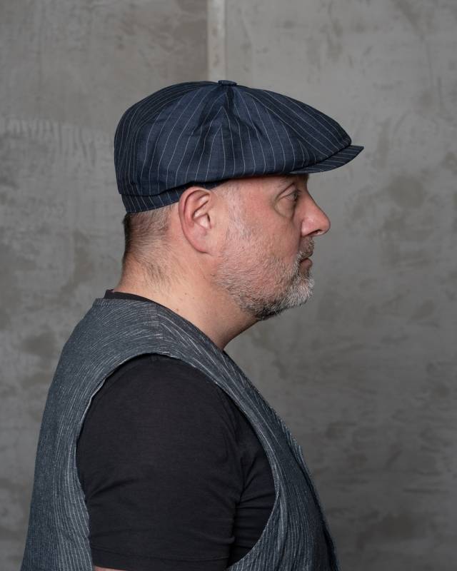 Pike Brothers 1928 Newsboy Cap Chicago blue Kauf eins, bekomm eins gratis