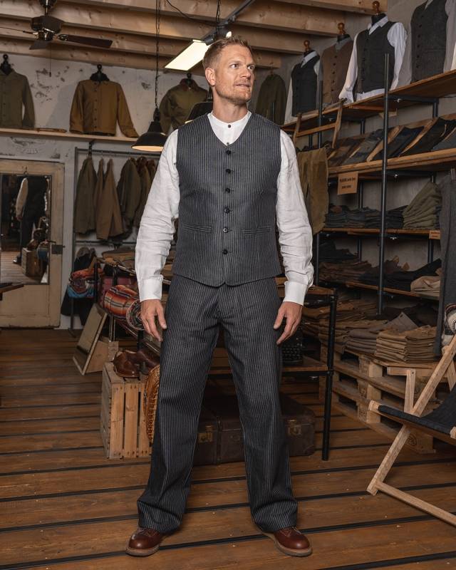 Pike Brothers 1905 Hauler Vest blue wabash Bis zu 50% Rabatt