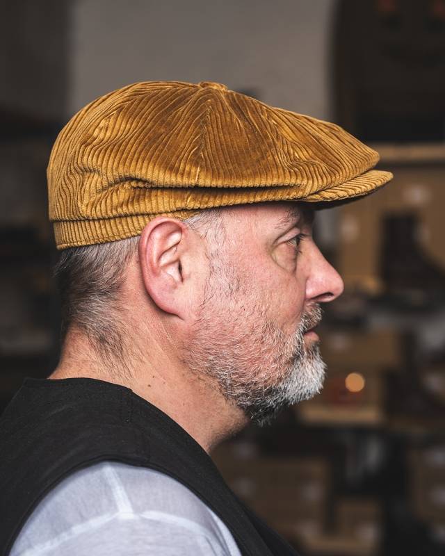 Pike Brothers 1928 Newsboy Cap goliath cord mustard Fabrikladen