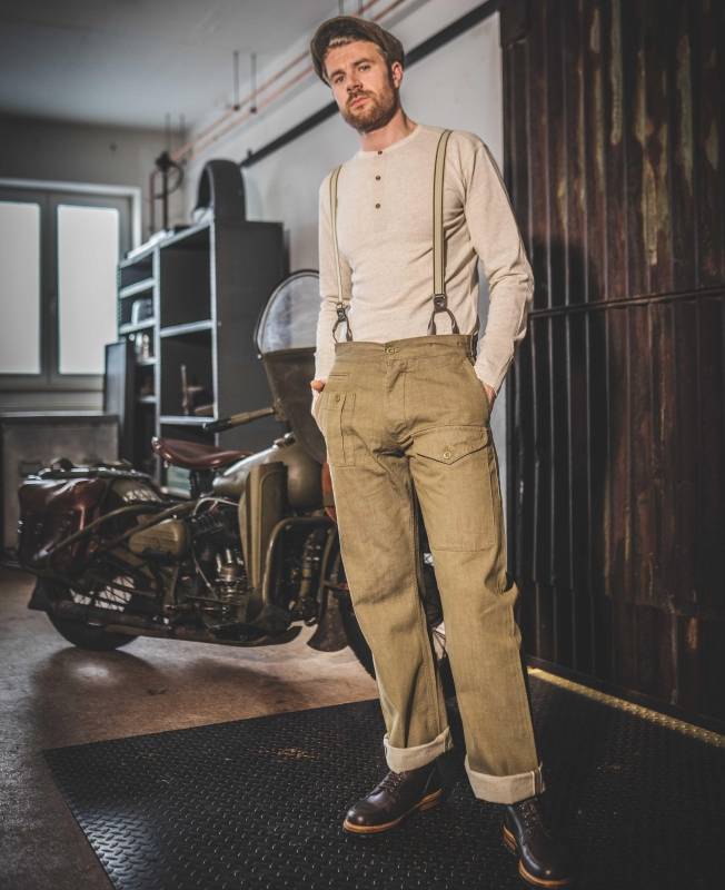 Pike Brothers 1952 Pattern Trousers olive selvage Meist gekauft
