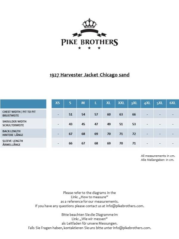 Pike Brothers 1927 Harvester Jacket Chicago sand Bestseller