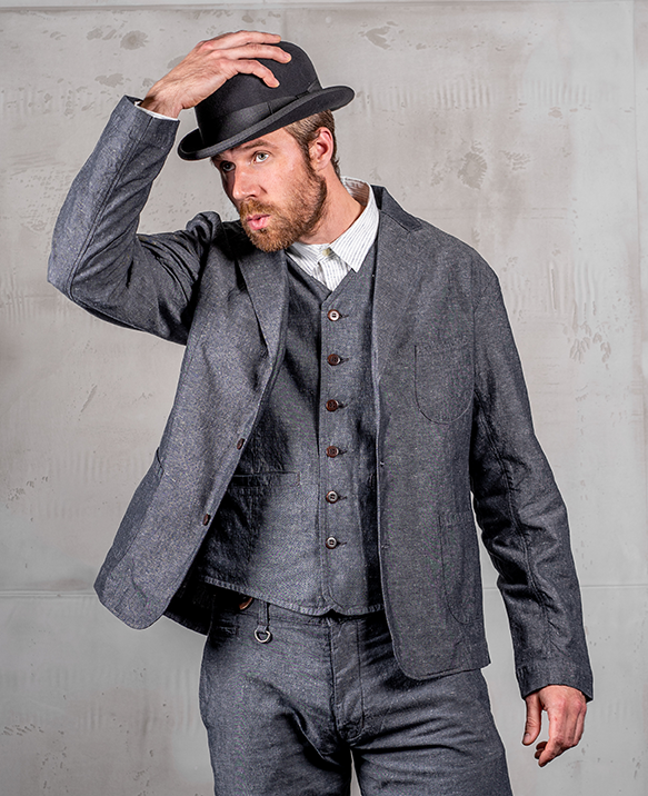 Pike Brothers 1927 Harvester Jacket smoke grey Räumungsverkauf