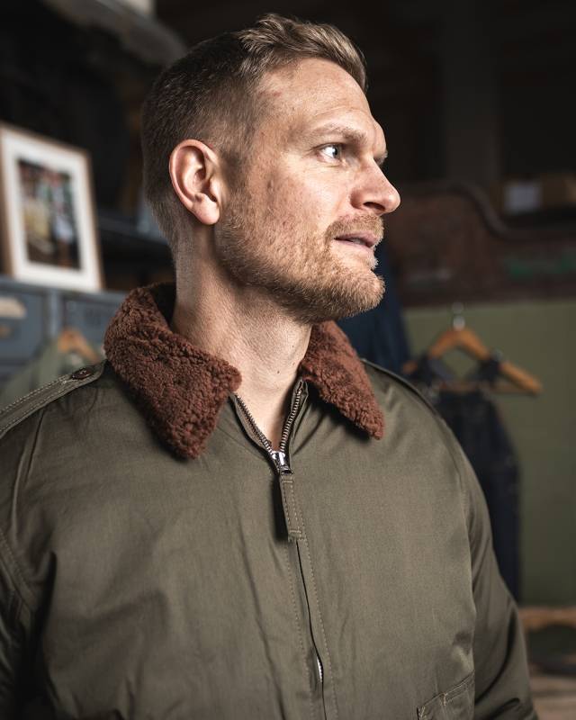 Pike Brothers 1943 B10 Flight Jacket olive drab Kauf eins, bekomm eins gratis