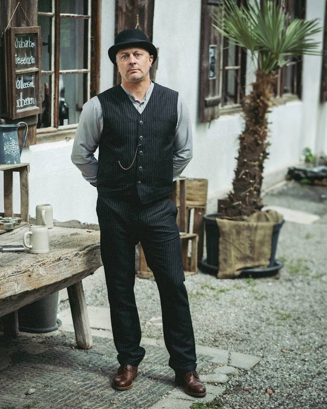 Pike Brothers 1947 Harvester Trousers Chicago black Nur für heute