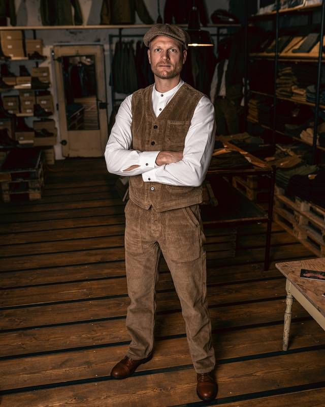 Pike Brothers 1967 Utility Trousers light brass cord zollfrei