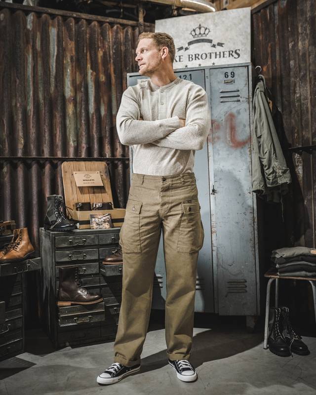 Pike Brothers 1944 Monkey Pant olive Fabrikverkauf