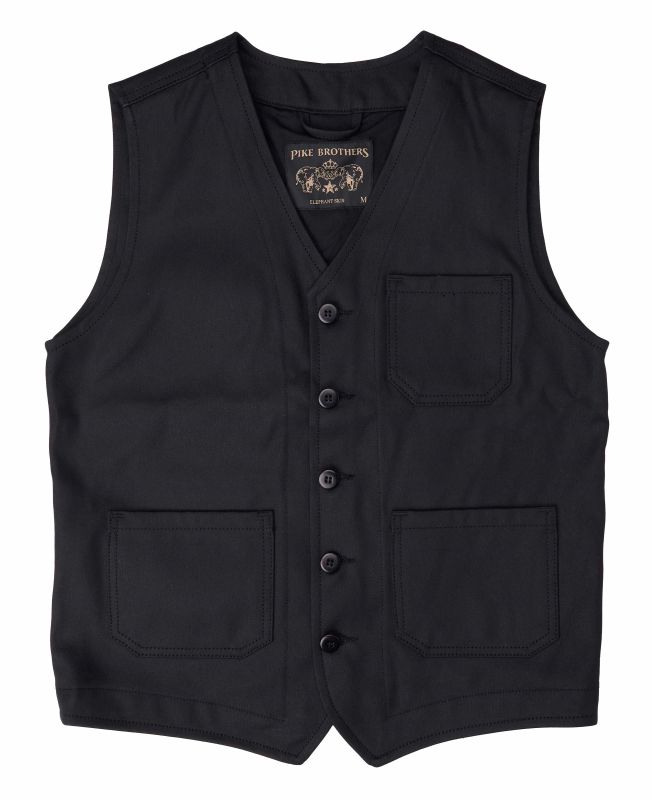 Pike Brothers 1937 Roamer Vest Elephant Skin black Rabatt