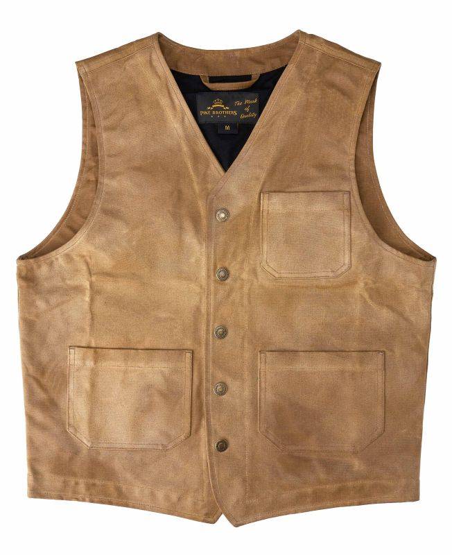 Pike Brothers 1937 Roamer Vest waxed tan Vatertagsangebot