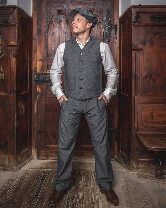 Pike Brothers 1937 Roamer Vest smoke grey Exklusive Angebote