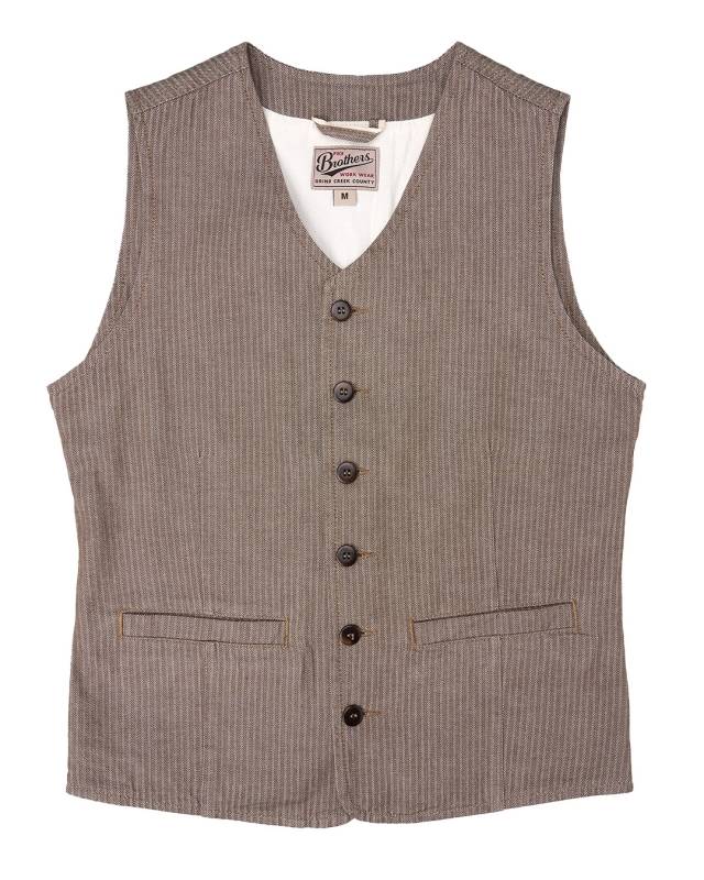 Pike Brothers 1905 Hauler Vest HBT brown Bestseller