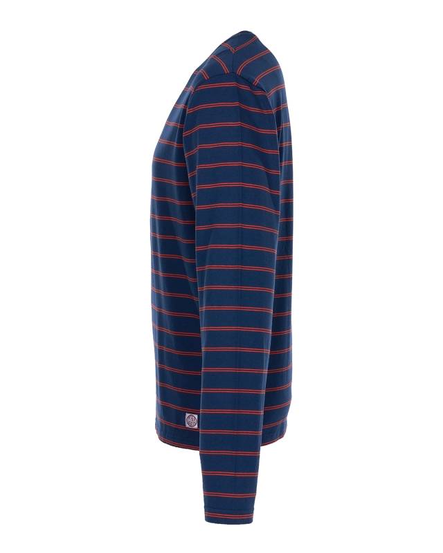 Pike Brothers 1964 Long Sleeve Torrence blue Schlussverkauf