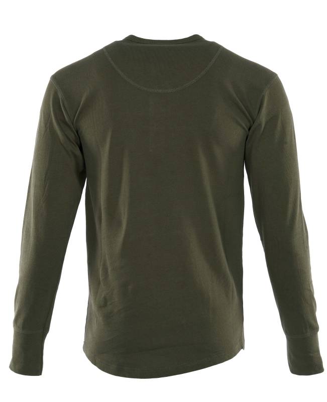 Pike Brothers 1927 Henley Shirt long sleeve Mojave green Blitzverkäufe