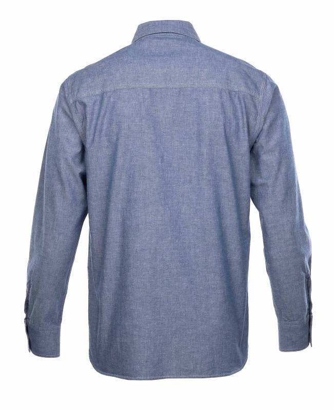 Pike Brothers 1937 Roamer Shirt blue chambray Online Shopping