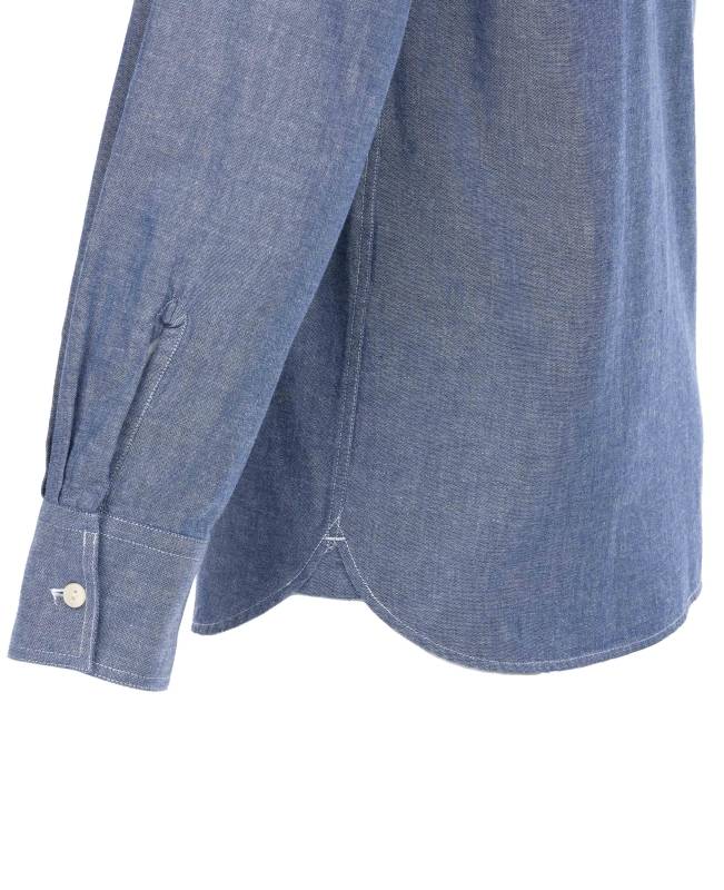 Pike Brothers 1937 Roamer Shirt blue chambray Online Shopping