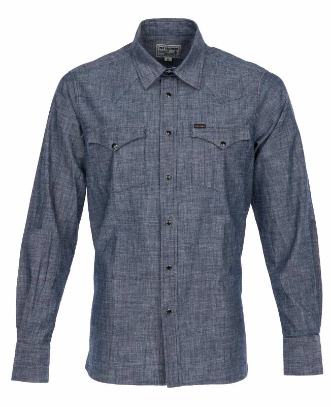 Pike Brothers 1952 Rider Shirt Huaba blue Weihnachtsangebot