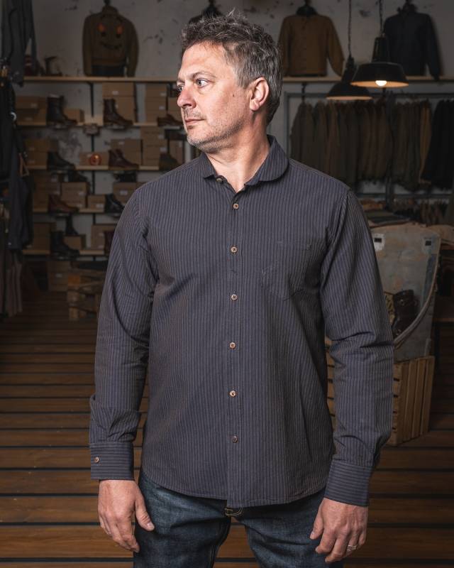 Pike Brothers 1908 Miner Shirt Hosai blue Tiefpreis