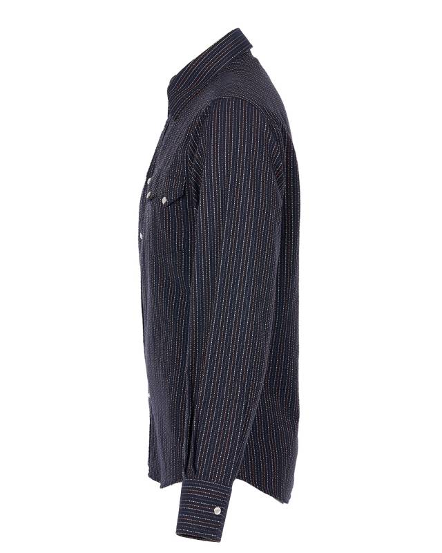Pike Brothers 1963 Saw Tooth Shirt Navajo blue Super Sparpreis