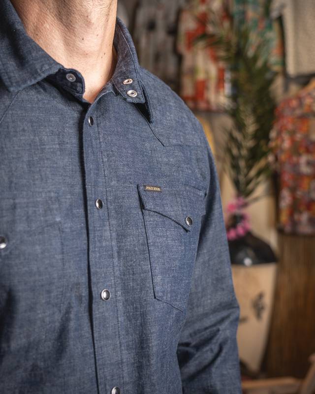 Pike Brothers 1952 Rider Shirt Japanese 9oz indigo Letzte 3 Tage