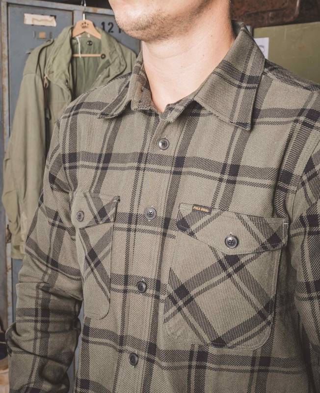 Pike Brothers 1943 CPO Shirt Kena green Sonderangebot der Fabrik
