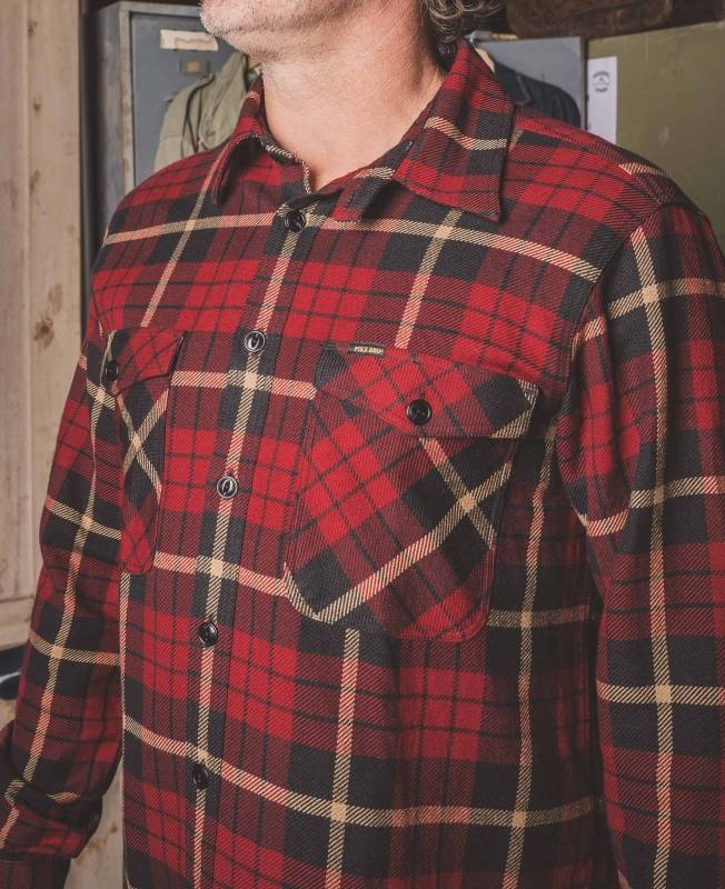 Pike Brothers 1943 CPO Shirt Halifax red Super Rabatt