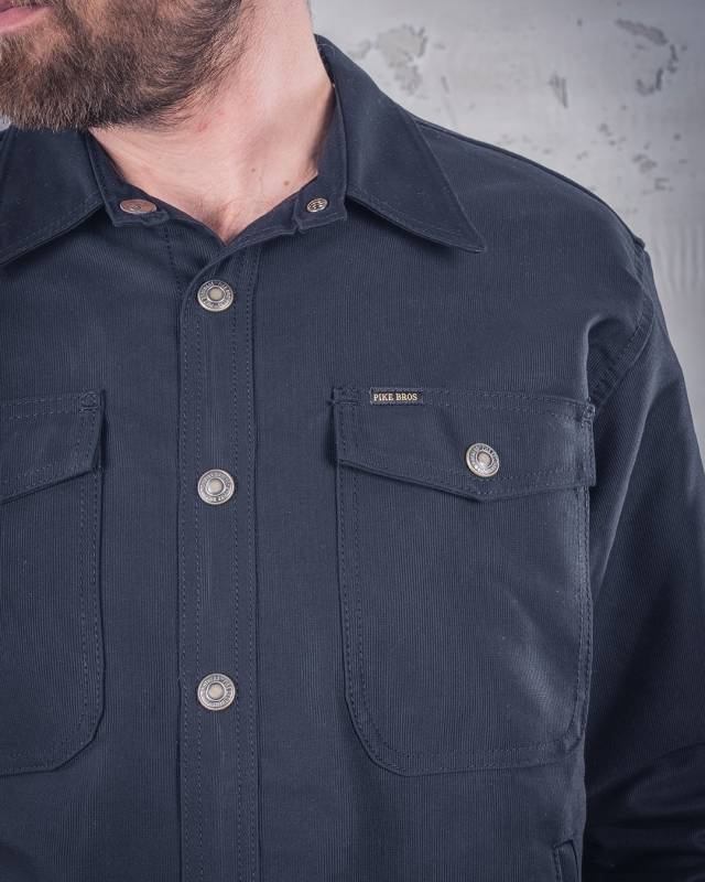 Pike Brothers 1967 CPO Shirt waxed blue 2025