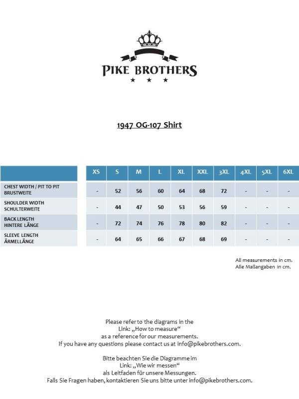 Pike Brothers 1947 OG-107 Shirt O.D. 7 Verkauf