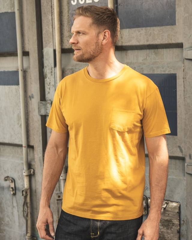Pike Brothers 1971 Pocket Tee Baja yellow Online Shopping