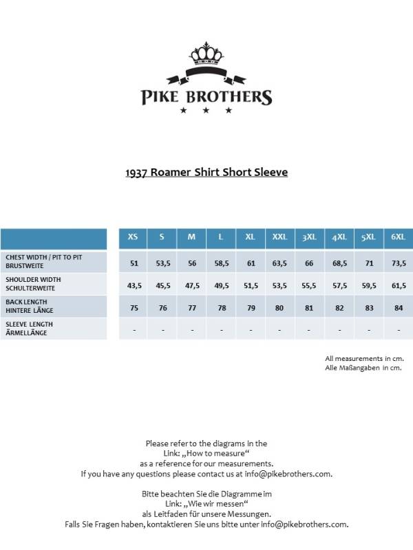 Pike Brothers 1937 Roamer Shirt Short sleeve Miyamato black Letzter Tag