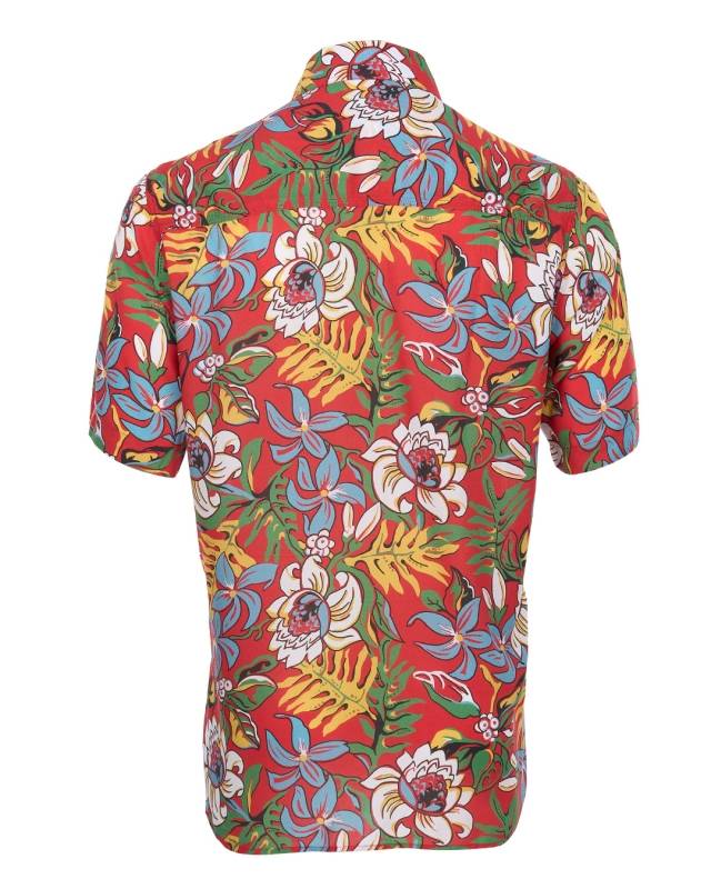 Pike Brothers 1937 Roamer Shirt short sleeve Naupaka red Nur für heute