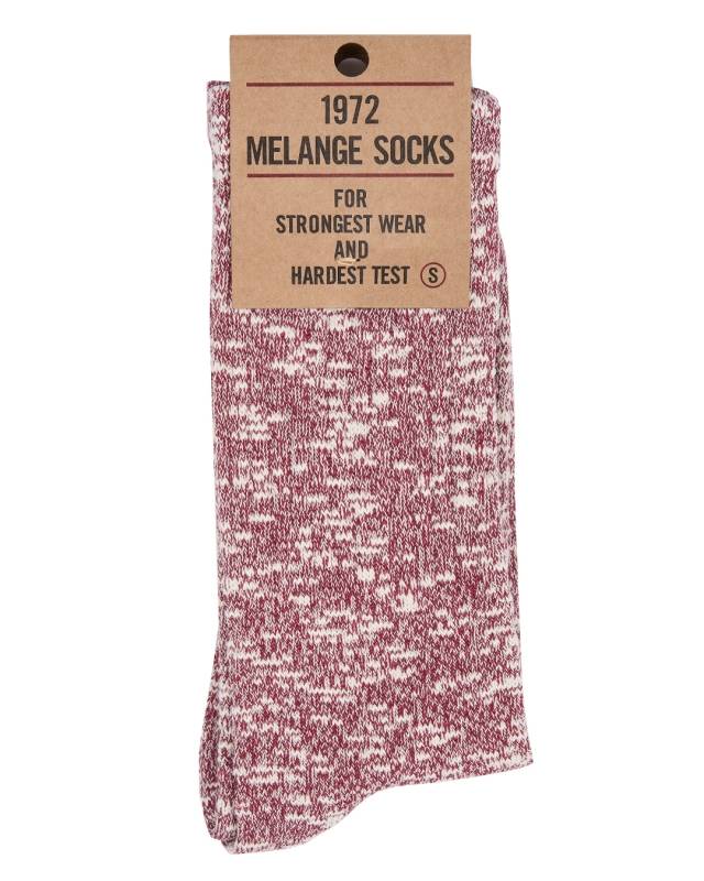 Pike Brothers 1972 Melange Socks red Günstiger Verkauf