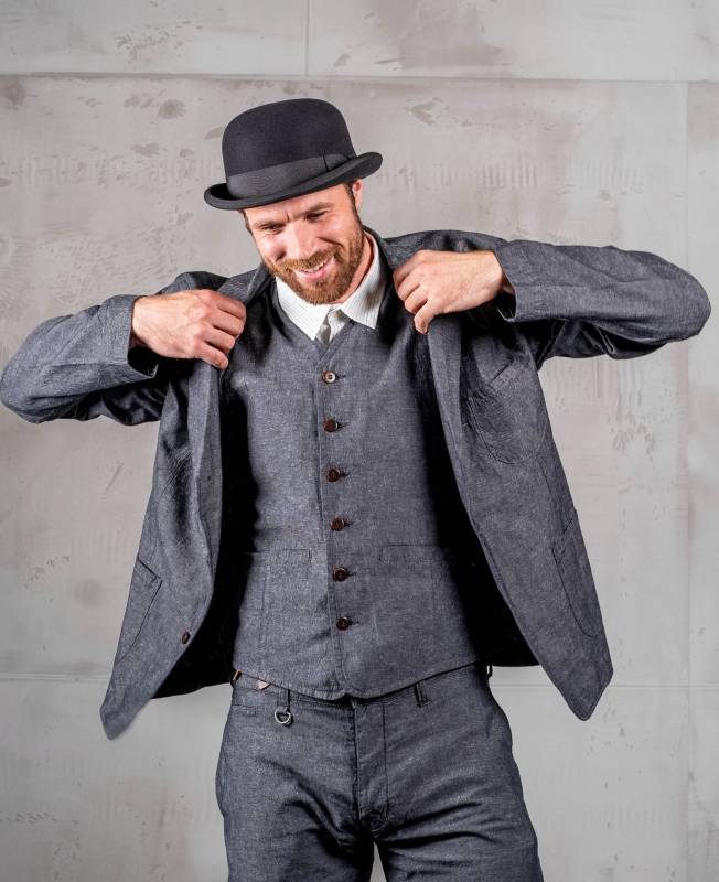Pike Brothers 1921 Bowler Hat grey Günstig kaufen