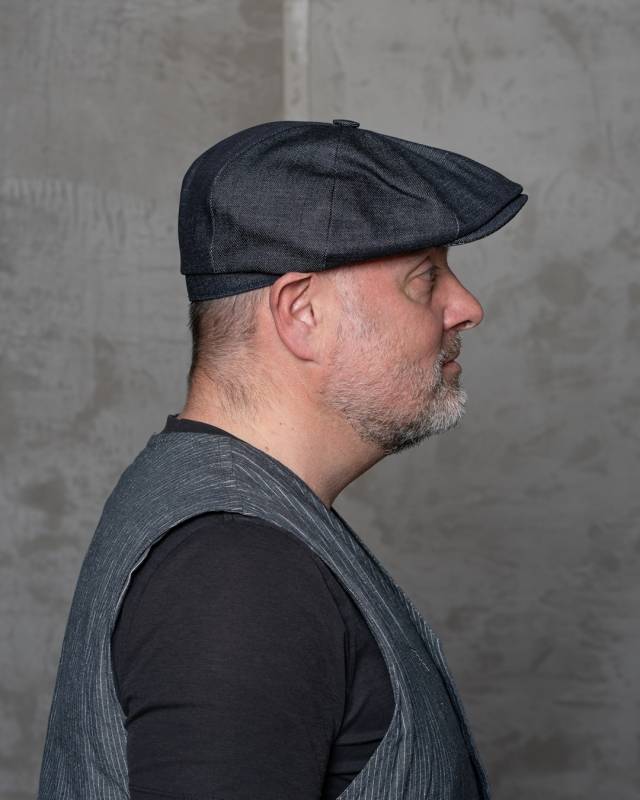 Pike Brothers 1928 Newsboy Cap 15oz indigo Cyber Monday