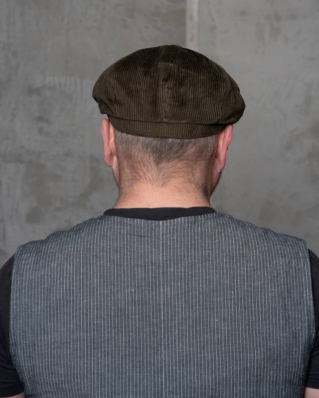 Pike Brothers 1928 Newsboy Cap olive cord Muttertagsangebot