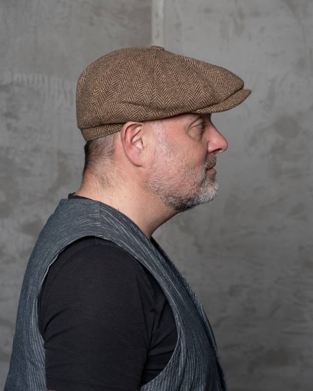 Pike Brothers 1928 Newsboy Cap Tonks brown Valentinstagsangebot