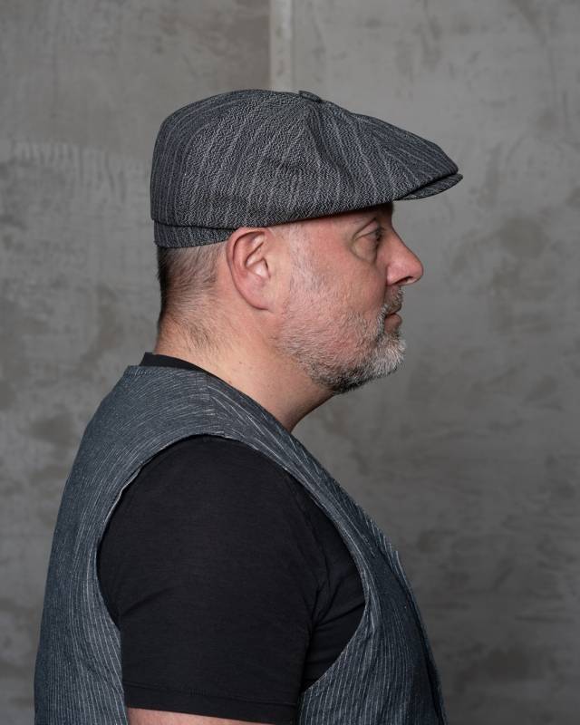 Pike Brothers 1928 Newsboy Cap Hacksaw grey Räumungsverkauf