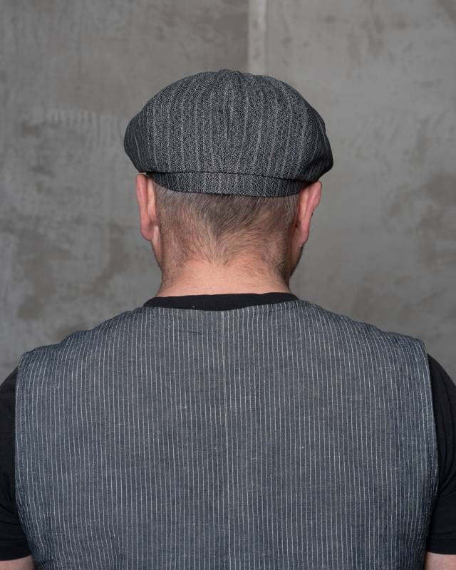 Pike Brothers 1928 Newsboy Cap Hacksaw grey Räumungsverkauf